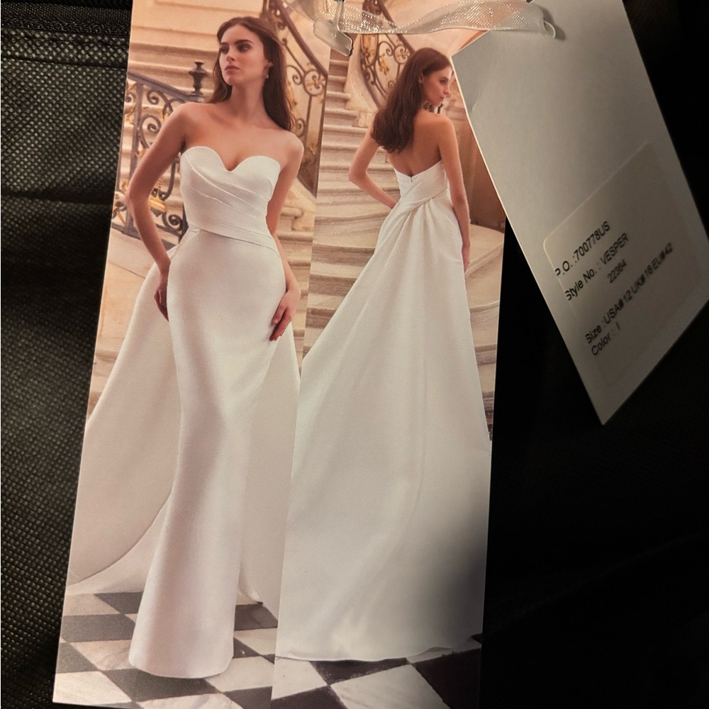 ELYSEE Vesper Wedding Dress, Size 12 - Picture 7 of 8